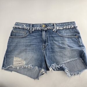 Frame denim Le Cutoff blue